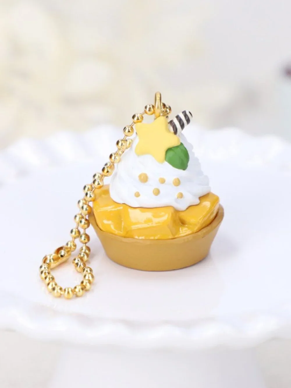 Kirby Café Petit Mascot Keychain Blind Box - Star Rod's Mango Tart